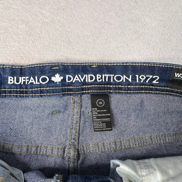 Buffalo David Bitton 1792 Short Blue Mens 36 Evan-X Classic Casual Denim Stretch - Picture 4 of 4